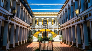 La ville d'El-Rocio, Espagne.