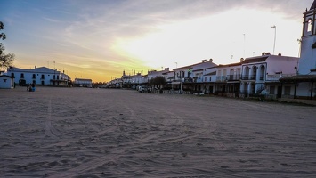 La ville d'El-Rocio, Espagne.