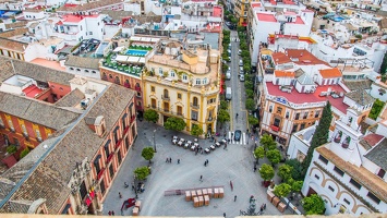 La ville de Séville, Espagne.