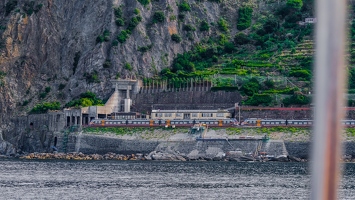 Les 5 Terres vue de la Mer