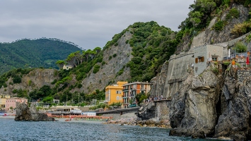 Les 5 Terres vue de la Mer