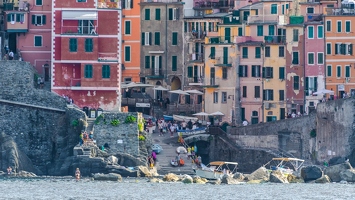 Les 5 Terres vue de la Mer